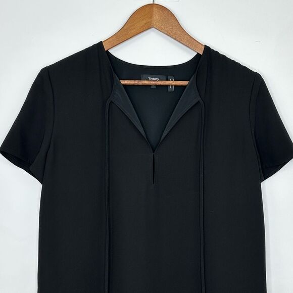 Theory Antazie Shift Dress Black Size 6 - Picture 6 of 10